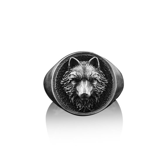 Wolf pinky shop ring