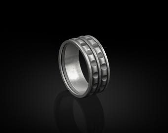 Anillo De Plata De Ley 925 Para Hombre - Hecho A Mano, Diseño Elegante, Ideal Para Boda O Regalo