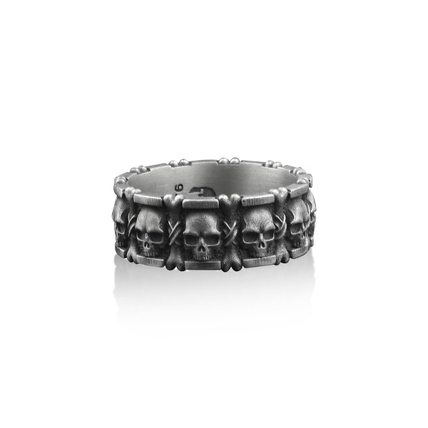 Mens Gothic Ring Etsy