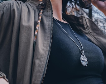 Collana con ciondolo in argento sterling a forma di fenice alata, ciondolo a forma di uccello fenice, collana in argento sterling a forma di fenice alata, gioielli della mitologia greca