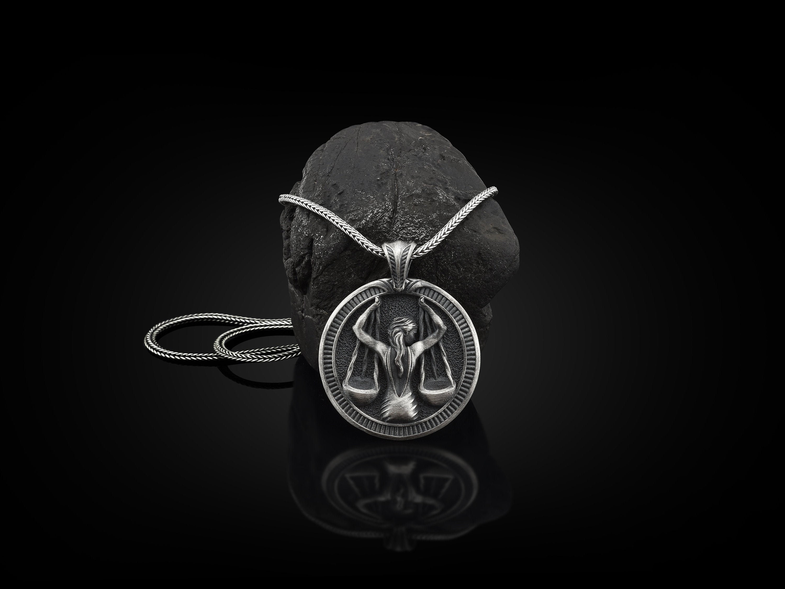 Libra Handmade Sterling Silver Men 