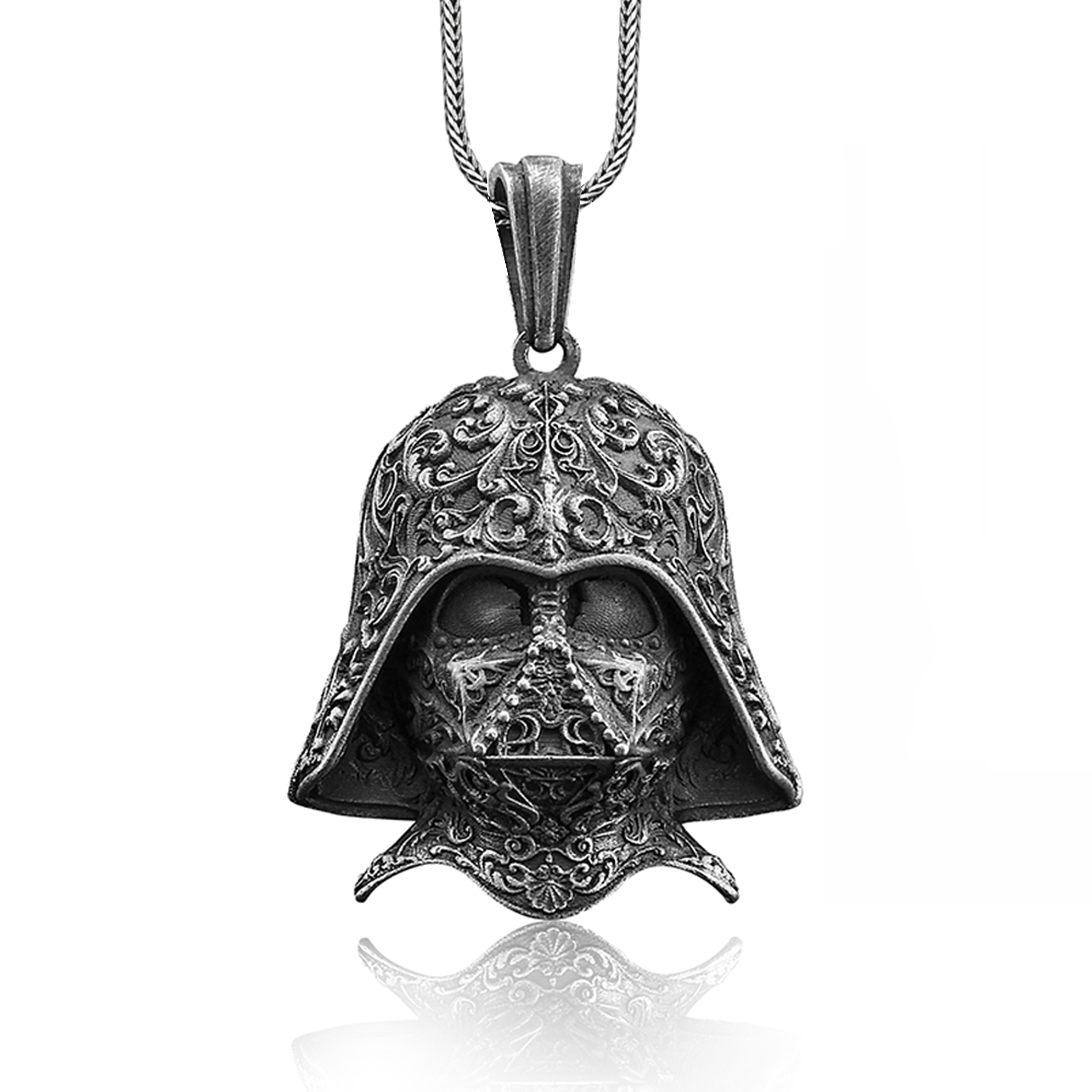 Star Wars Glow in the Dark Darth Vader Dog Tag Pendant Necklace - Rebel Bod