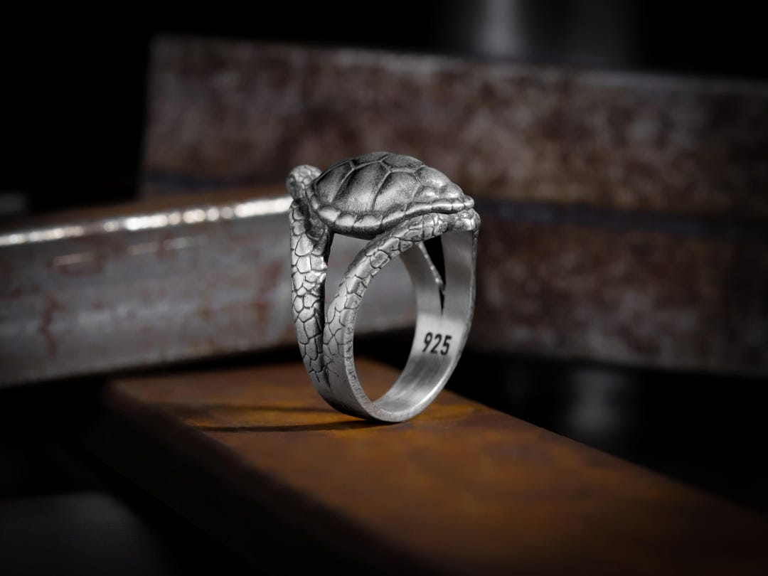 Swarovski Turtle Ring Handmade Sterling Silver 925 Turtle Ring - Solid  Silver, Nickel-Free, Quality Craftsmanship Handmade Solid 925 Silver Turtle  Ring Adjustable