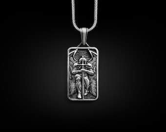 Eusense Collana Ciondolo Urna Ala d'Angelo per Ceneri per Sempre nel Mio Cuore 925 Argento Sterling Gioielli di Cremazione Medaglione per Donne Uomini