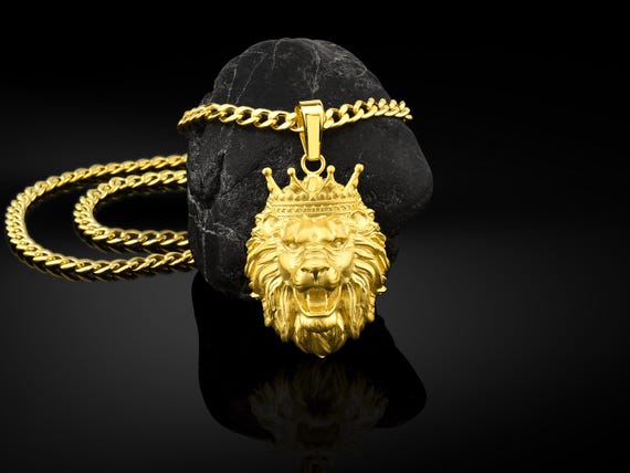 Lion king gold necklace outlet