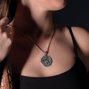 Leonidas helmet and shield pendant necklace for men sterling silver, Greek mythology warrior necklace, Engraved necklace