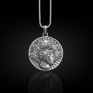 Goddess Hera Men Charm Necklace in Sterling Silver, Greek Goddess Necklace, Mythology Silver Jewelry, Ancient Greek Pendant, Engagement Gift