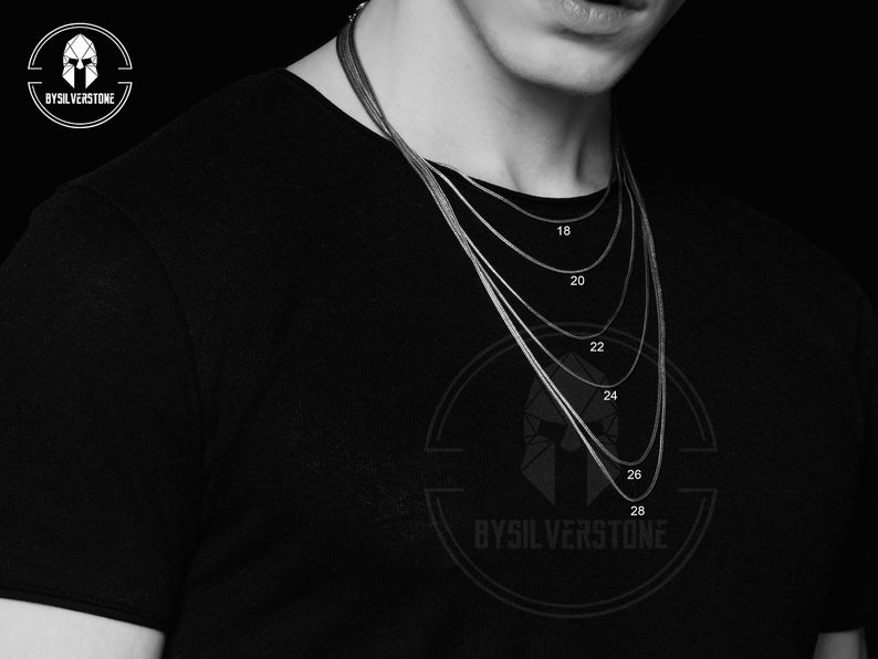 Silver Dragon Necklace Mens Dragon Necklace Dragon Amulet Etsy