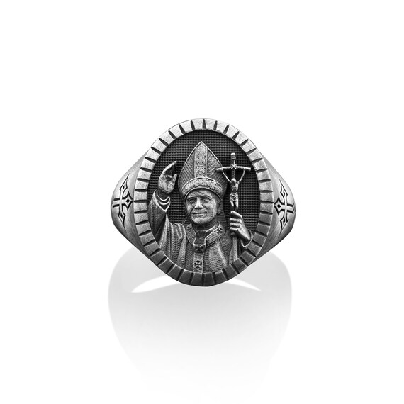 Catholic on sale saints ring