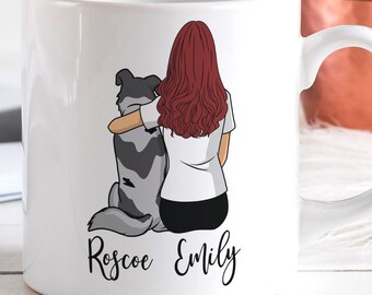Custom Australian Shepherd Mom Mug - Personalized Dog Mom Gift for Mothers Day to Australian Shepherd Owner or Gift Mug for Aussie Dog Lover