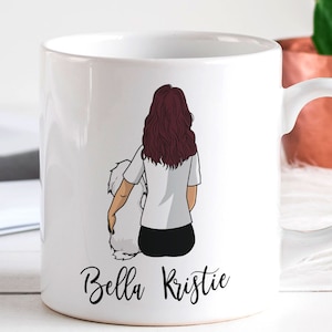 Custom Coton de Tulear Mom Mug - Personalized Dog Mama Gift at Mothers Day for Madagascar Owner, or Coffee Mug Art for Dog Lovers