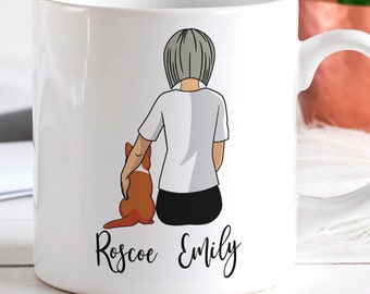 Custom Corgi Mom Mug - Personalized Dog Mom Gift for Mothers Day for Corgi Owner, or Corgi Gift Mug for Dog Lovers