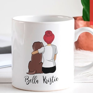 Custom Lagotto Romagnolo Mom Mug - Personalized Dog Mama Gift at Mothers Day for Italian Water Dog Owner, or Coffee Mug Art for Dog Lovers