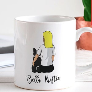 Custom McNab Mom Mug - Personalized Dog Mama Gift at Mothers Day for McNab Shepherd Owner, or Coffee Mug Art for Dog Lovers