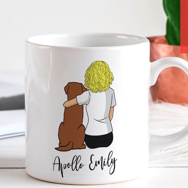 Custom Chesapeake Bay Retriever Mom Mug - Personalized Dog Mama Gift at Mothers Day for Chessie CBR Owner, or Coffee Mug Art for Dog Lovers