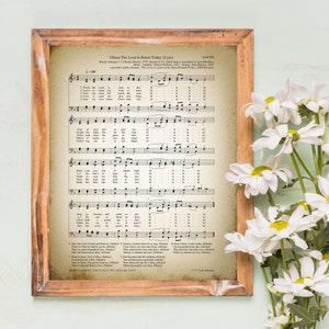 Christ The Lord Is Risen Today  Printable Vintage Sheet Music | Christian Hymn Print for Antique & Farmhouse Decor | Easter Hymnal