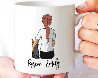 Custom Yorkie Mom Mug - Personalized Dog Mom Gift for Mothers Day for Yorkshire Terrier Owner, or Yorkie  Gift Mug for Dog Lovers