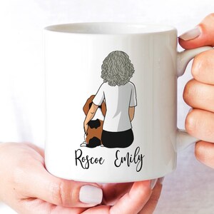 Custom Basset Hound Mom Mug - Personalized Dog Mom Gift for Mothers Day to Basset Hound Owner or Gift Mug for Basset Hound Dog Lover