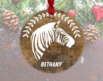 zebra christmas ornament zebra ornament personalized zebra lover gift rustic wood zebra christmas decor - Christmas Zebra Decorations zebra christmas ornament zebra ornament personalized zebra lover gift rustic wood zebra christmas decor - Christmas Zebra Decorations