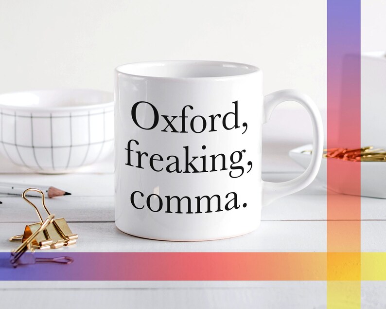 Oxford Comma Mug English Teacher Gift, English Major Mug image 2