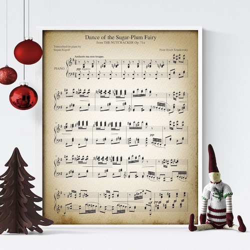 The Nutcracker Printable Vintage Sheet Music Instant - Etsy