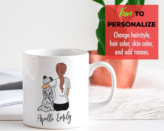 Custom English Setter Mom Mug - Personalized Dog Mama Gift at Mothers Day for Belton Owner, or Coffee Mug Art for Dog Lovers