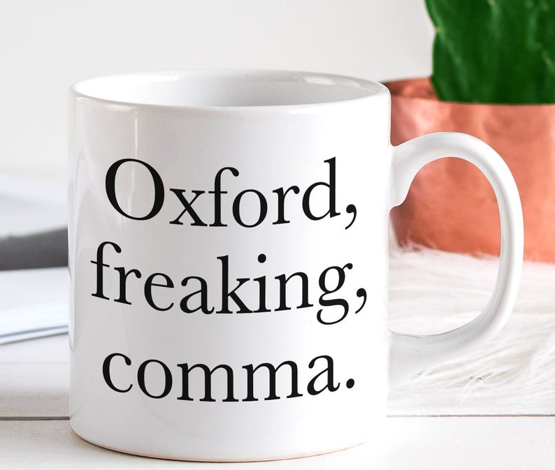 Oxford Comma Mug English Teacher Gift, English Major Mug image 1