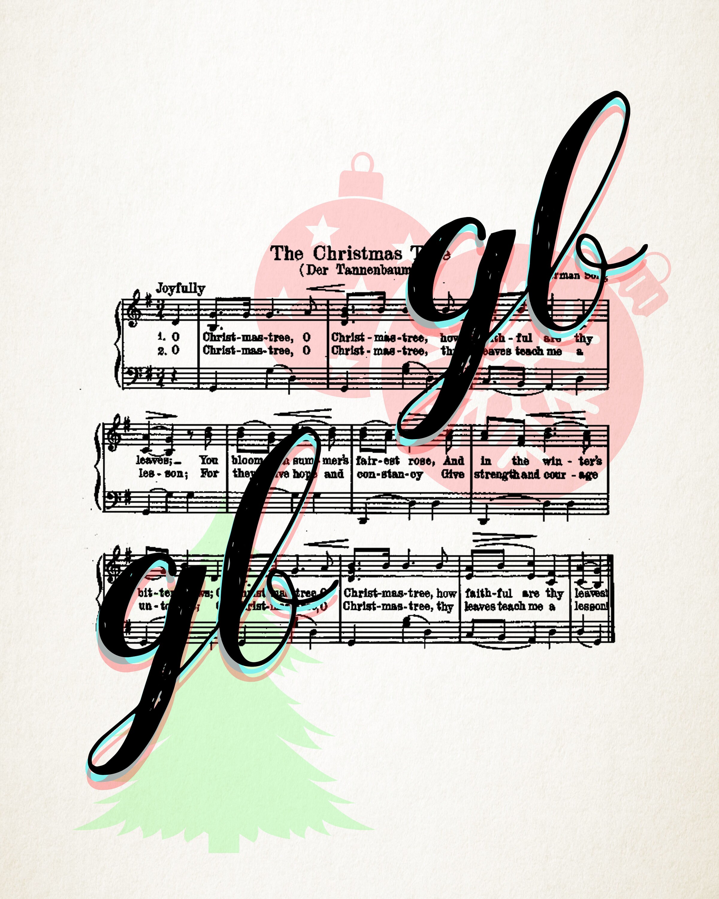 O Christmas Tree Printable Vintage Sheet Music | Classic Holiday Print ...