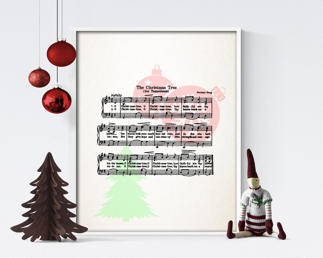 O Christmas Tree Printable Vintage Sheet Music | Classic Holiday Print ...