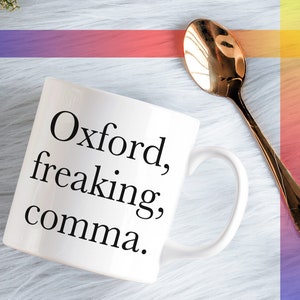 Oxford Comma Mug English Teacher Gift, English Major Mug image 4