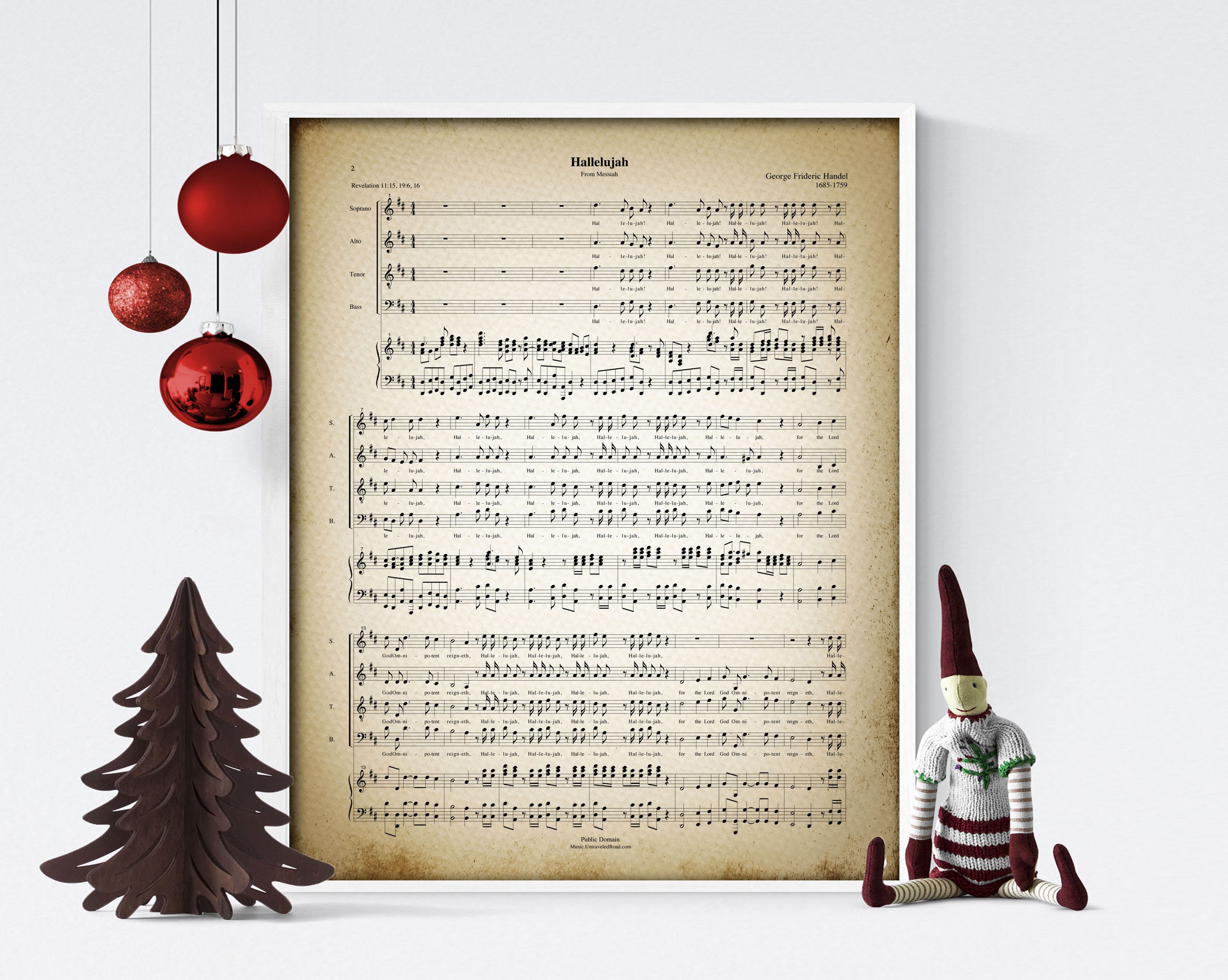 easter hallelujah sheet music - etsy