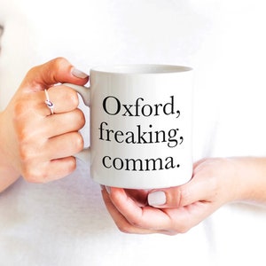 Oxford Comma Mug English Teacher Gift, English Major Mug image 3