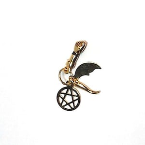 Signo Saimão / Solomon Sign in Gold 19.2K Portuguese Gold Figa Charm, Star, Horn, Gold Figa Charm, amulet Large