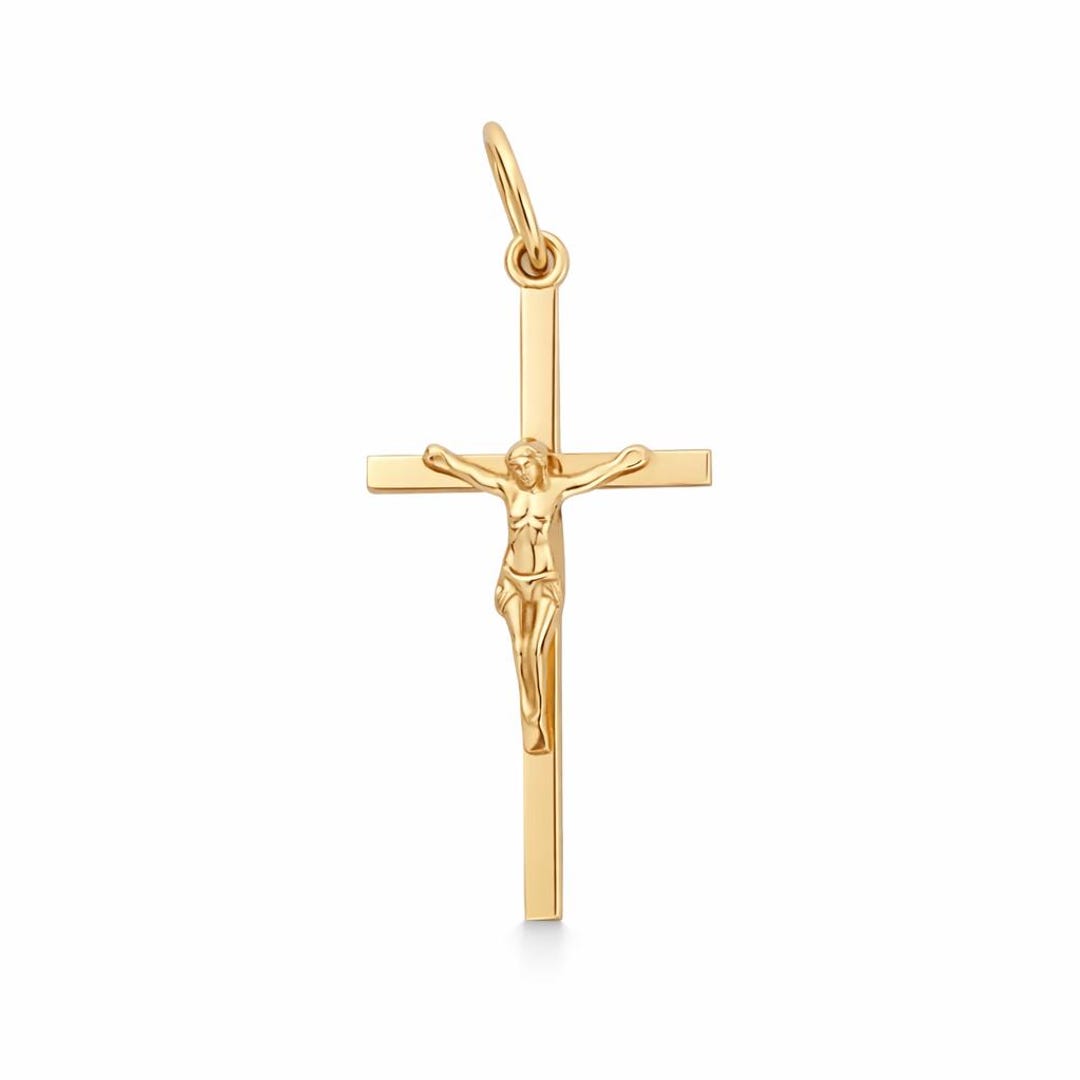 Square Crosses Traditional Square Cross/crucifix, Cross With Square Christ, Gold 19.2k ...