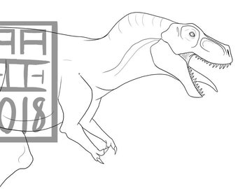 Tyrannosaurus Rex Lineart