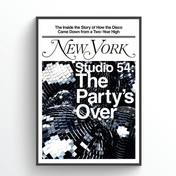 New York Magazine, Studio 54, Los Angeles Skate, Mono Cover Prints