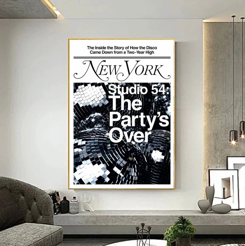 New York Magazine, Studio 54, Los Angeles Skate, Mono Cover Prints image 7