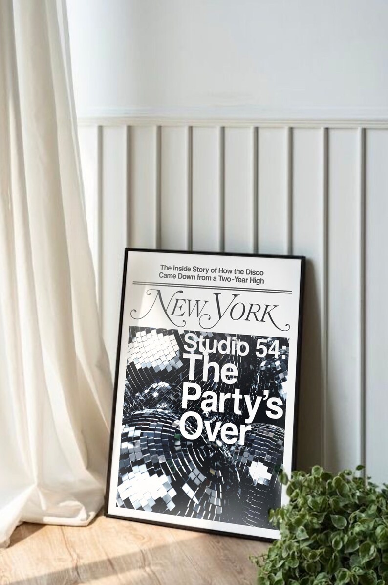 New York Magazine, Studio 54, Los Angeles Skate, Mono Cover Prints image 5