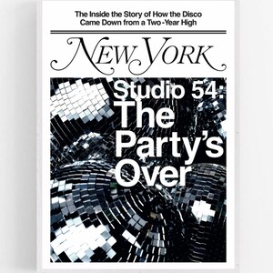 New York Magazine, Studio 54, Los Angeles Skate, Mono Cover Prints New York