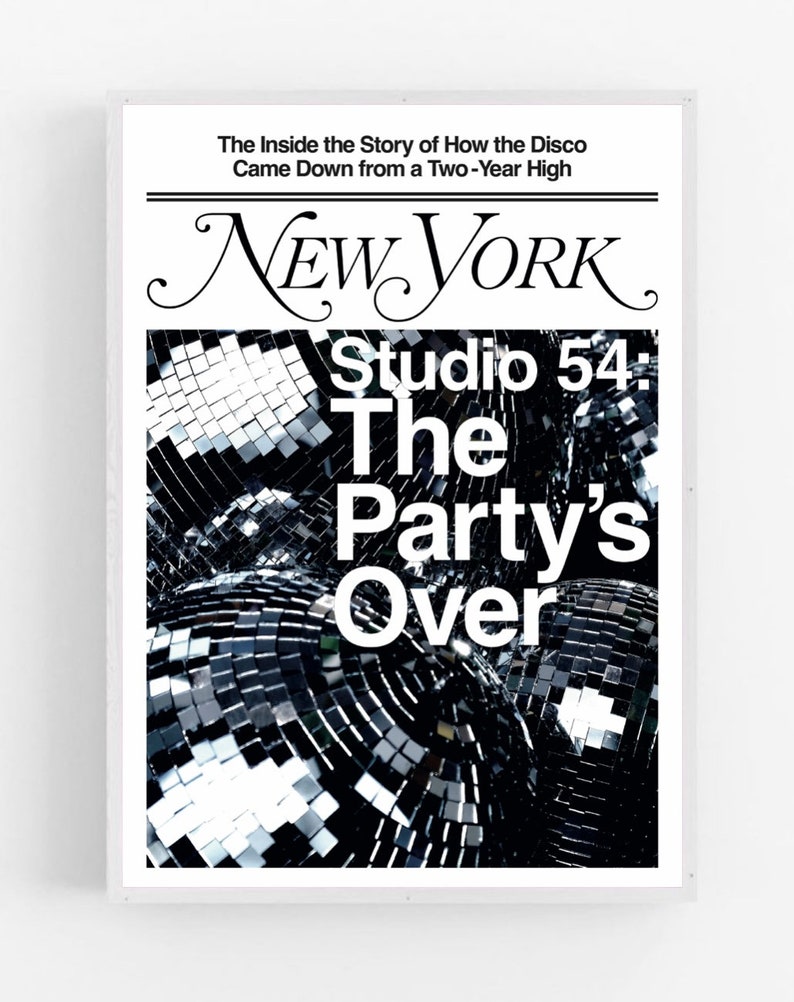 New York Magazine, Studio 54, Los Angeles Skate, Mono Cover Prints New York