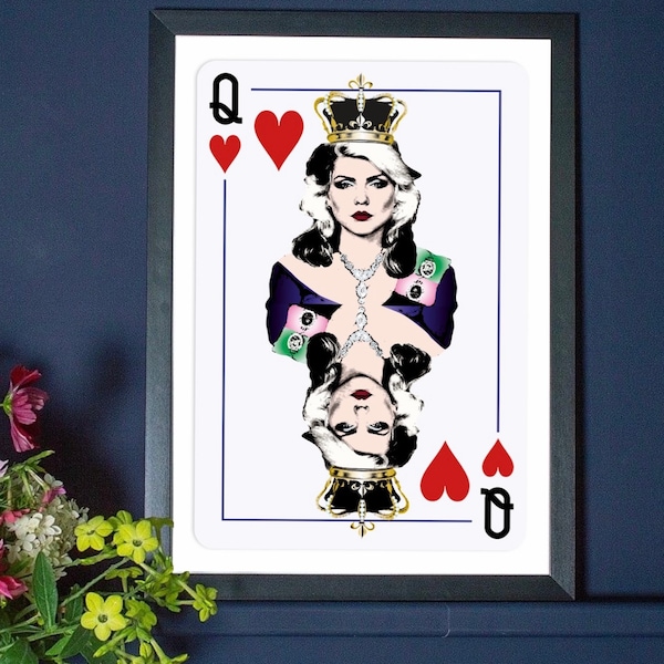 Playing Cards, Gift cards, King of hearts, Gifts for Dad, Gifts for Mum, Boys room, Lounge all hanging