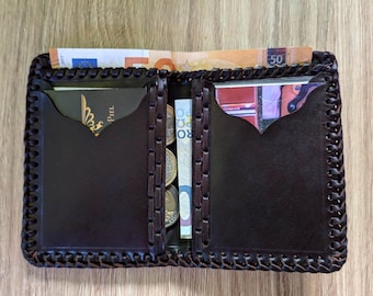 Cartera de Cuero, Cartera de Piel, Tarjetero de Cuero, Cartera para Hombre, Cartera con Tarjetero, Regalo para Hombre, Regalo para Padres