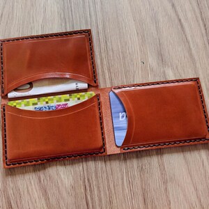 Tarjetero de Cuero, Cartera de Cuero, Regalo para Hombre, Tarjetero de Piel, Tarjetero Triple, Cartera Hombre, Cartera de Piel