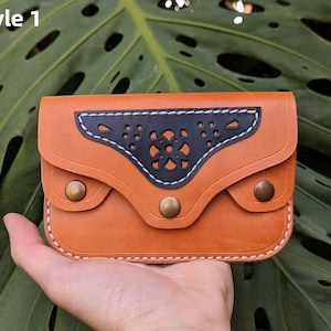 Womens Leather Wallet, Big Wallet, Leather Coin Purse, Leather Coin Pouch, Coin Wallet, Womens Wallet, Mothers Gift, Gift for Mom