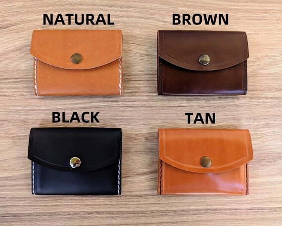 Leather Coin Pouch Slim Leather Wallet Leather Change Wallet Change Purse Men women Slim Coin Wallet Minimalist Wallet anniversary Gift Etsy Australia