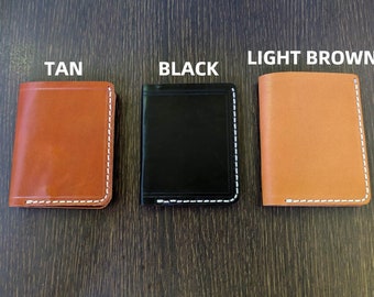 Leather Card Holder, Mens Leather Wallet, Leather Card Wallet, Minimalist Wallet for Men, Gift for Dad, Men&#39;s Gifts, Gift for Him