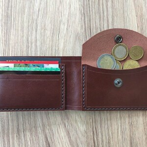 Cartera de Cuero, Cartera De Piel, Cartera para Hombre, Cartera con Monedero y Tarjetero, Regalo para Hombre, Regalo para Novio