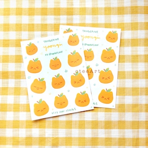 Tangerine Yoongi Sticker Sheet