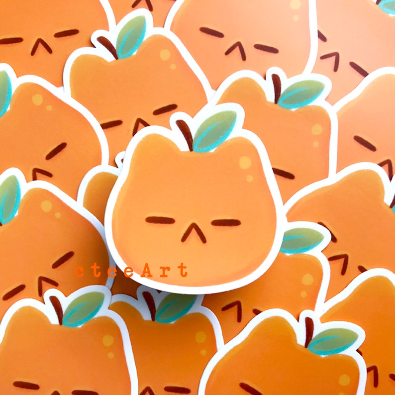 Tangerine Yoongi Vinyl Sticker - Etsy