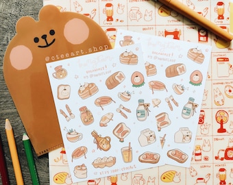 Bangtan Breakfast Matte Sticker Sheet